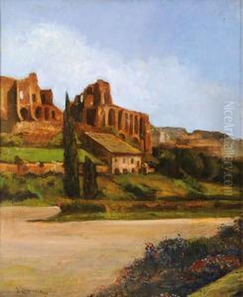 Scorcio Del Circo Massimo Oil Painting by Umberto Coromaldi