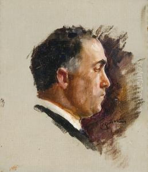 Profilo Oil Painting by Umberto Coromaldi