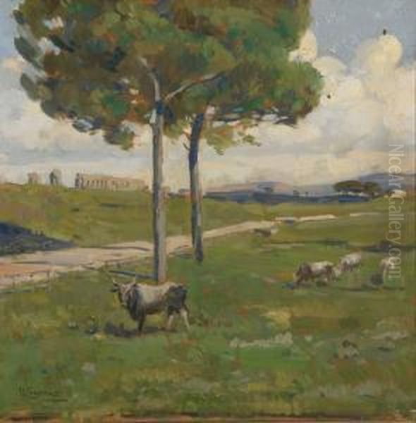 L'appia Nuova Oil Painting by Umberto Coromaldi