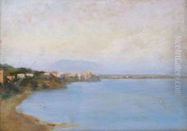 Veduta Di Anzio Oil Painting by Umberto Coromaldi