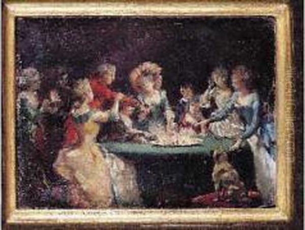 Scene De Magie Oil Painting by Oreste Cortazzo