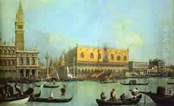 The Bucintoro At The Molo On Ascension Day 1 1732 Oil Painting by (Giovanni Antonio Canal) Canaletto