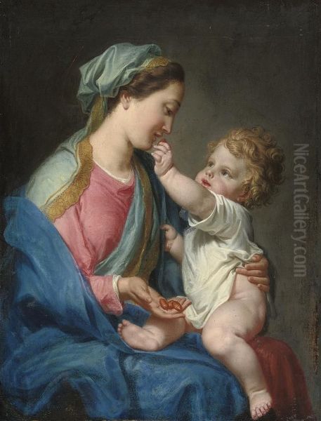 The Madonna And Child Oil Painting by Domenico Corvi