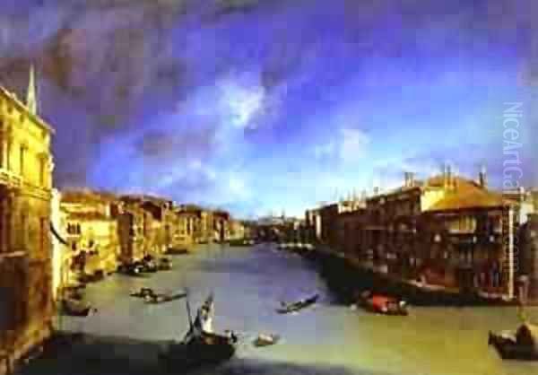 Grand Canal Viewed From Palazzo Balbi Oil Painting by (Giovanni Antonio Canal) Canaletto