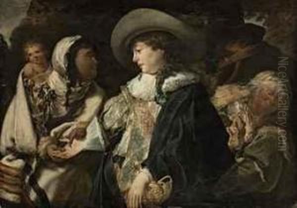 The Fortune Teller Oil Painting by Jan Cossiers