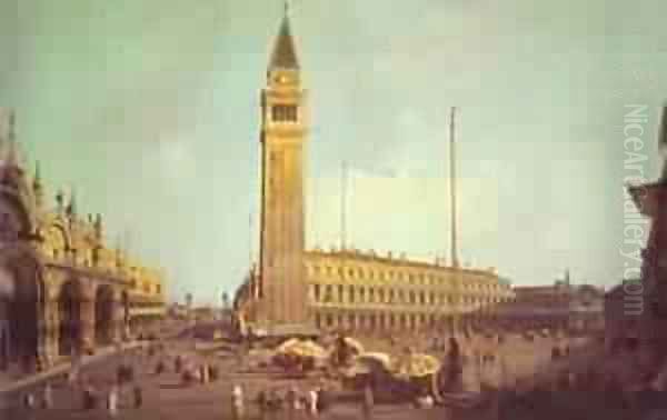 Piazza San Marco Looking South-West 1750s Oil Painting by (Giovanni Antonio Canal) Canaletto