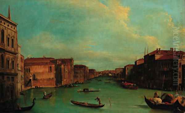 The Grand Canal, Venice with Palazzo Balbi Oil Painting by (Giovanni Antonio Canal) Canaletto