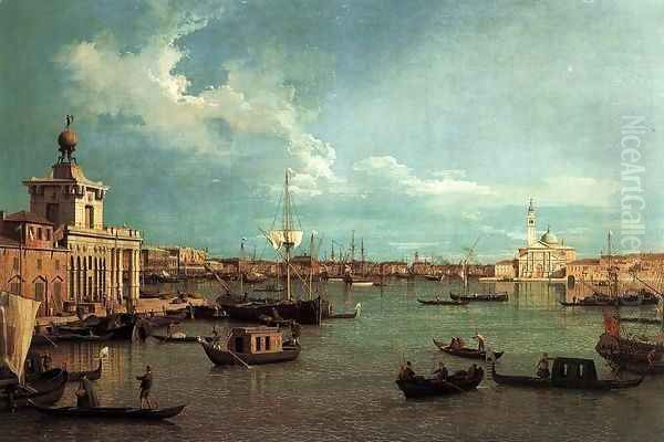 Venice The Bacino from the Giudecca Oil Painting by (Giovanni Antonio Canal) Canaletto