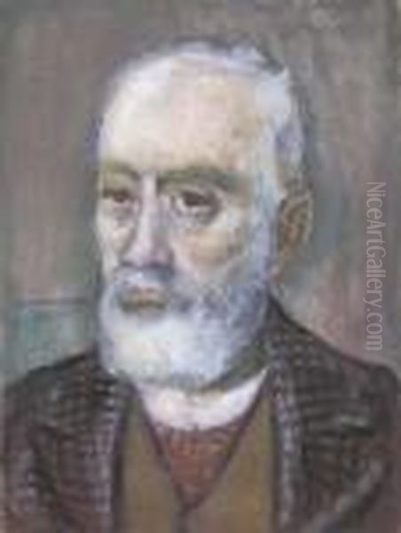 Ritratto Di Uomo Con Barba Bianca Oil Painting by Giovanni Costetti