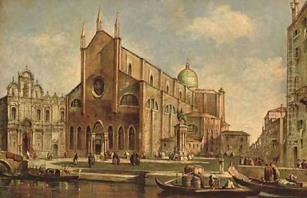 Campo San Giovanni e Paolo, Venice Oil Painting by (Giovanni Antonio Canal) Canaletto