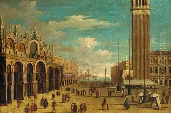 The Piazza San Marco, Venice, looking south Oil Painting by (Giovanni Antonio Canal) Canaletto