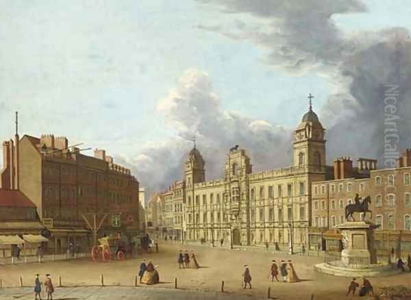 Old Northumberland House Oil Painting by (Giovanni Antonio Canal) Canaletto