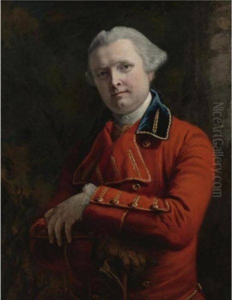 Portrait Of A Gentleman, Said To Be Sir Hector Monro, K.b. (1726-1806) Oil Painting by Francis Coates Jones