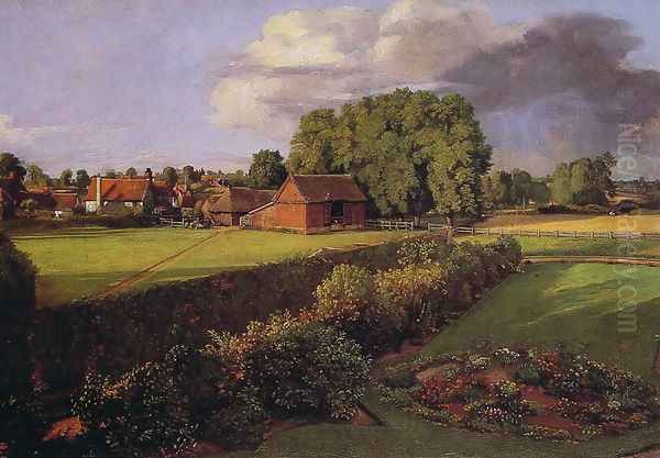 Golding Constable's Flower Garden Oil Painting by John Constable