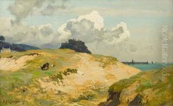 Golf Links, Gorey Oil Painting by Frederick George Cotman