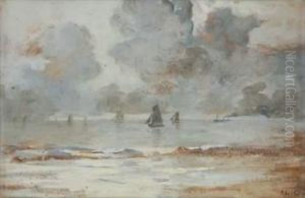 Marine Aux Voiliers, Temps Calme Oil Painting by Charles Cottet