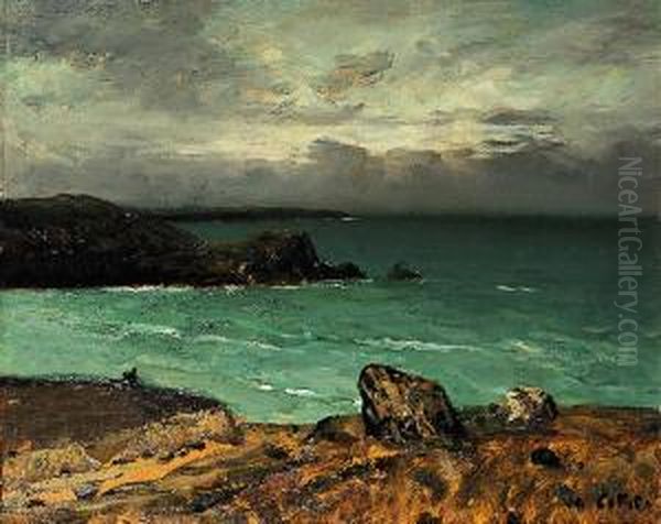 La Cote Rocheuse Oil Painting by Charles Cottet