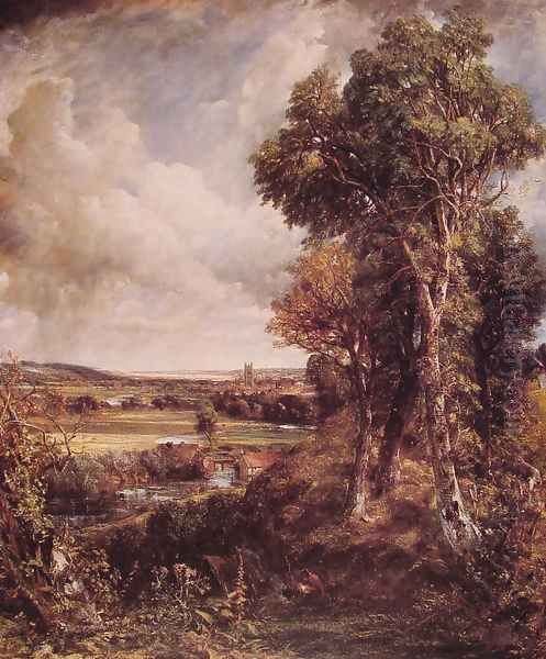 Dedham Vale 1802 Oil Painting by John Constable