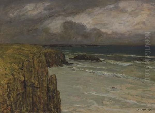 Falaise Sur La Mer Oil Painting by Charles Cottet