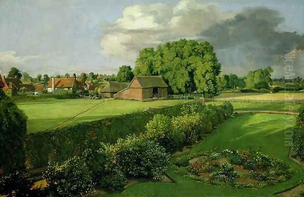 Golding Constable's Flower Garden, 1815 Oil Painting by John Constable