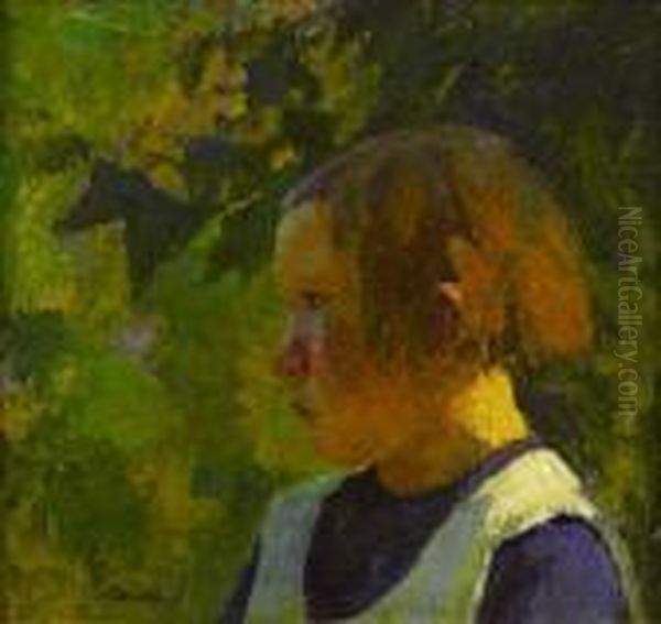 Jeune Fille Oil Painting by Marcel Couchaux