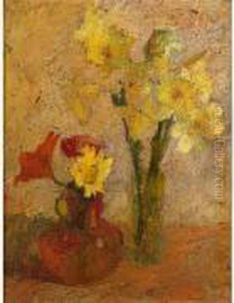 Bouquet De Fleurs Oil Painting by Marcel Couchaux