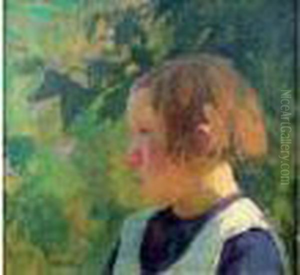 Jeune Fille Oil Painting by Marcel Couchaux