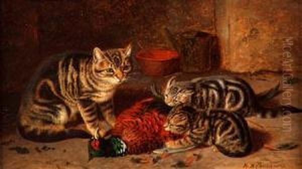 A Treat For Supper Oil Painting by Horatio Henry Couldery