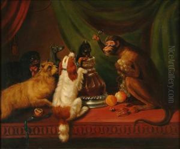 Mischief Oil Painting by Horatio Henry Couldery