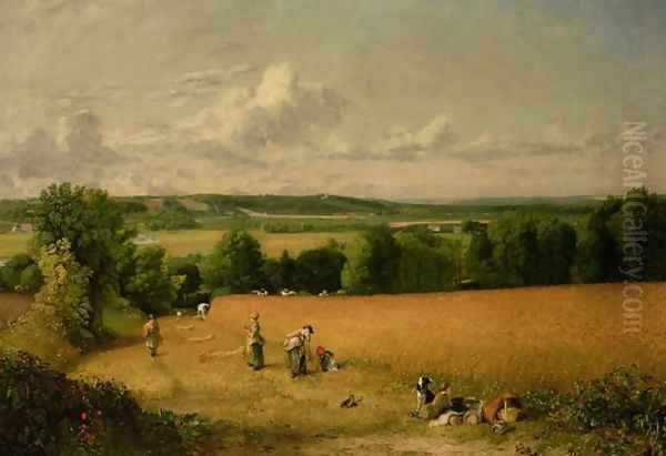 Wheat Field Oil Painting by John Constable