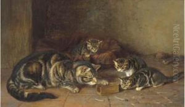 A Captured Audience Oil Painting by Horatio Henry Couldery