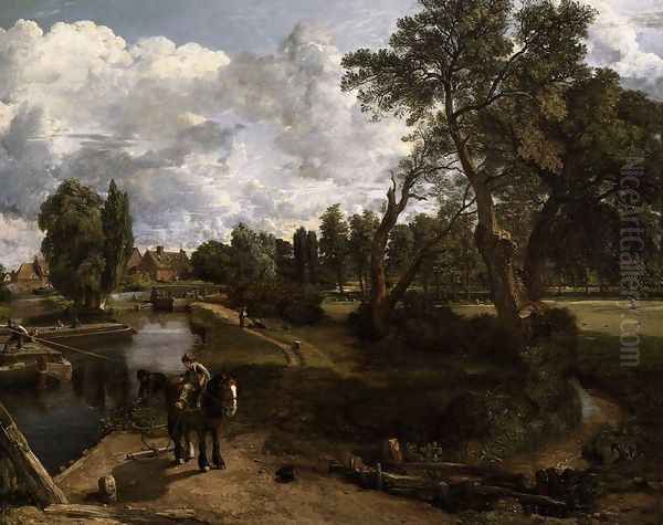 Flatford Mill 1817 Oil Painting by John Constable