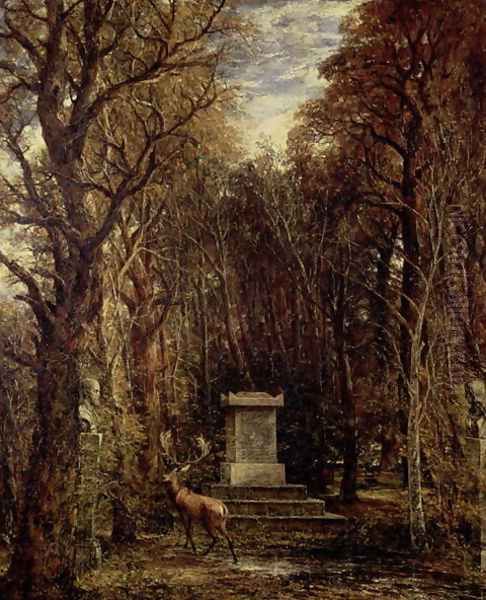 The Cenotaph to Reynold's Memory, Coleorton, c.1833 Oil Painting by John Constable