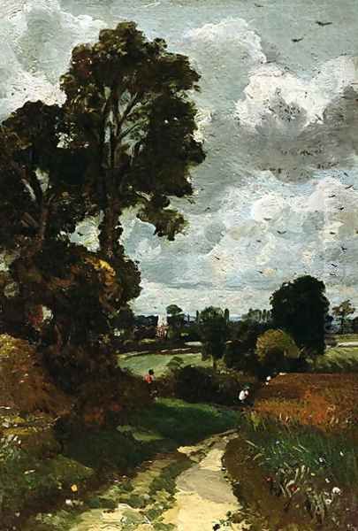 Oil Sketch of Stoke-by-Nayland Oil Painting by John Constable