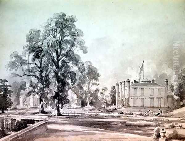 Coleorton Hall, Leicestershire, home of Sir George Beaumont Oil Painting by John Constable