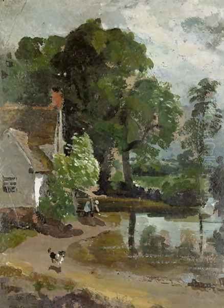 Willy Lott's House, near Flatford Mill, c.1811 Oil Painting by John Constable