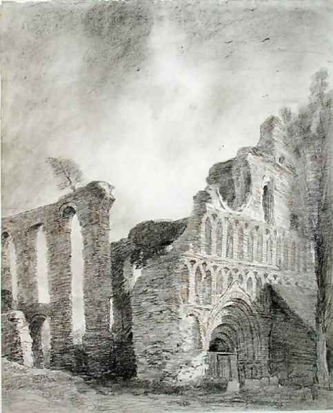 Ruin of St. Botolph's Priory, Colchester, c.1809 Oil Painting by John Constable