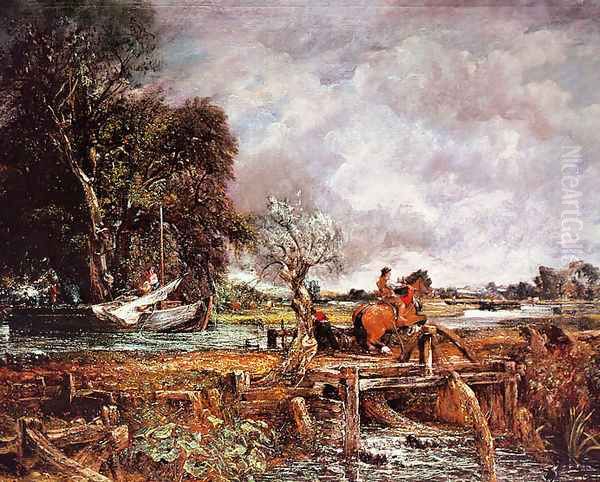 The Leaping Horse Oil Painting by John Constable