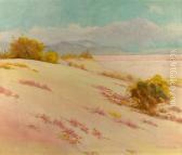 Desert In Bloom Oil Painting by Gordon Coutts