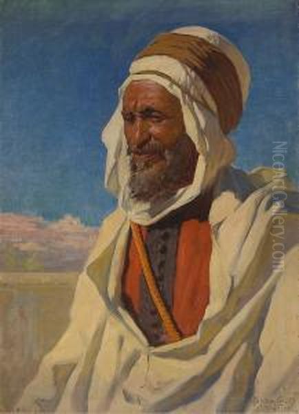 A Man Of Tangier Oil Painting by Gordon Coutts