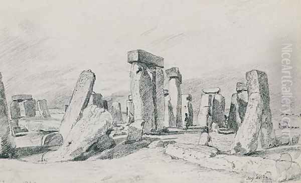 Stonehenge, Wiltshire, 1820 Oil Painting by John Constable