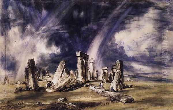 Stonehenge, 1835 Oil Painting by John Constable