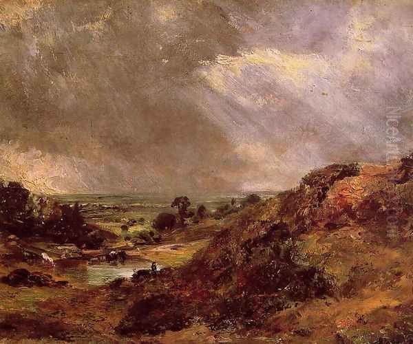 Branch Hill Pond Hampstead Oil Painting by John Constable