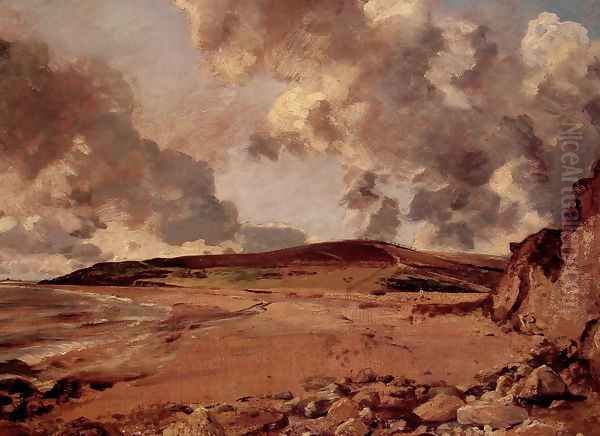 Weymouth Bay with Jordan Hill, c.1816 Oil Painting by John Constable