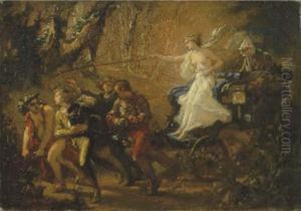 Study For The Thorny Path Oil Painting by Thomas Couture