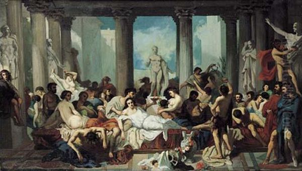 La Decadence De L'empire Romain Oil Painting by Thomas Couture