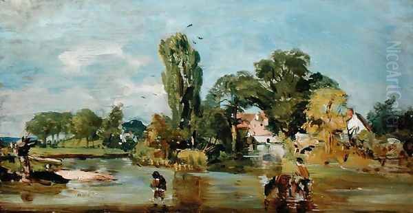 Flatford Mill, c.1810-11 Oil Painting by John Constable