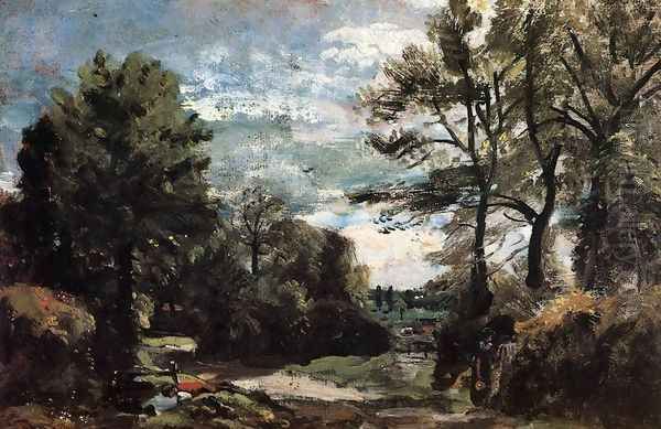 A Lane near Flatford 1810-11 Oil Painting by John Constable