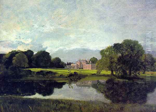 Malvern Hall in Warwickshire 1809 Oil Painting by John Constable