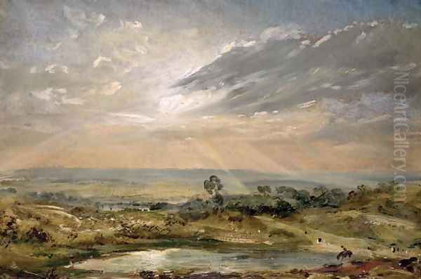 Branch Hill Pond, Hampstead Oil Painting by John Constable